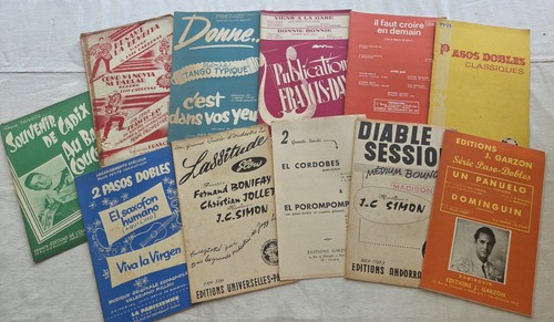 Lot partitions musique - partitions,