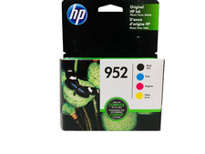 New Genuine HP 952 Black Cyan Magenta Yellow 4PK Ink Cartridges