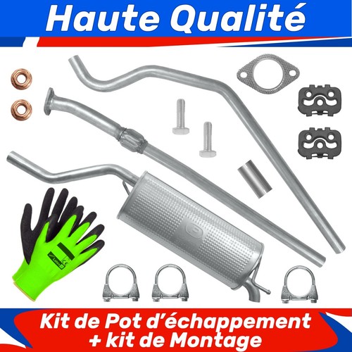 Kit pot échappement - pot, pour