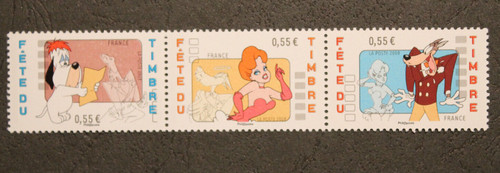 Timbre france triptyque - timbre,