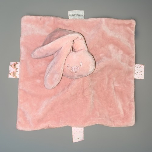 Doudou plat lapin rose nattou - doudou,