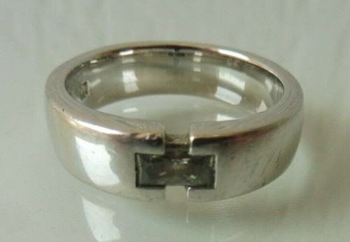 Beau bague argenté pierre - bague, argenté,