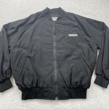 RARE VTG 80s Yamaha "Clavinova" Music Producer Jacket Size XL Black Made In USA
