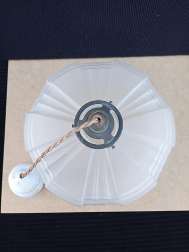 Ancienne suspension verre - ancienne,