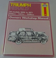 Repair Manual - Haynes | Triumph Herald All Models | ENG | MY 1959 - 1971