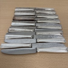 15 Antique Felix Brothers Silver Metal Cutlery Knives