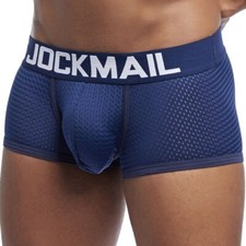 JOCKMAIL Men's Sexy Boxer Trunks Underwear Mesh Breathable Underpants Panties