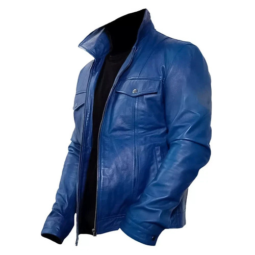 Veste camionneur cuir - veste, en