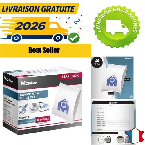 Sacs aspirateur miele - sacs, gn
