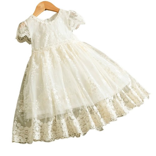 Robe dentelle brodée - robe, pour