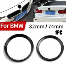 1pc Car Front Rear Logo Surrounding Ring Emblem Decor For BMW 74mm / 82mm Hood