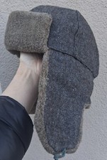 AUTHENTIQUE CHAPKA-OUCHANKA CHAPEAU MILITAIRE SOLDAT RKKA URSS ANNÉES 40s