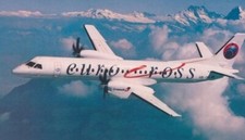 Crossair Saab 2000 HB-IYA "EuroCross cs" - postcard