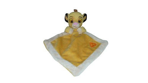 Doudou lion simba plat - plat, marron