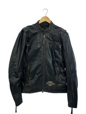 Harley Davidson Single Riders Jaket/Leather Jacket Blouson/S/Leather/Blk 1919