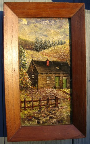 Huile sur panneau ancienne - panneau,