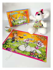 Lot Peluche Diddlina Robe Vert