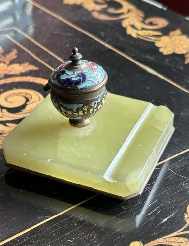 Encrier bureau bronze