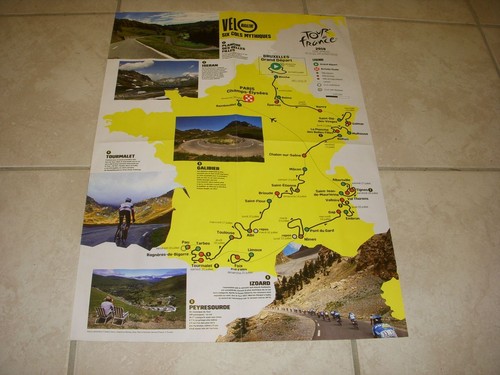 Cyclisme carte tour france - tour,
