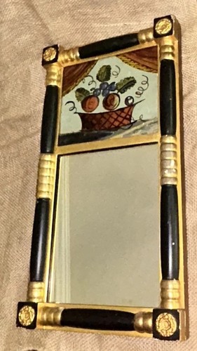 Antique eglomise trumeau - eglomise,