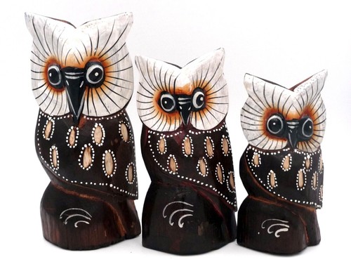 Trio statuettes chouettes - de, /