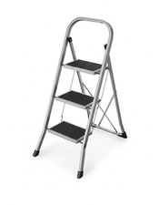 Escabeau 3 marches acier