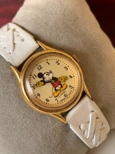 Montre Vintage Disney Mickey Mouse Lorus V515-6080 Quartz Kids 26mm Japan...