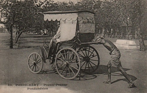 Pondichéry pousse - -, pousse-pousse