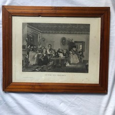 GRAVURE LECTURE D' UN TESTAMENT CADRE PITCHPIN   INV 9354