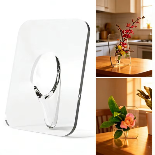 Vase cadre acrylique - vase,