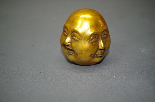 Tête bouddha laiton - bouddha, en