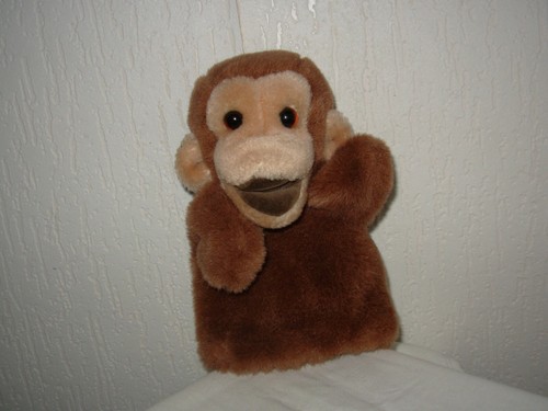 Plush puppet monkey 19cm