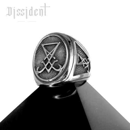 Bague chevalière acier - bague,
