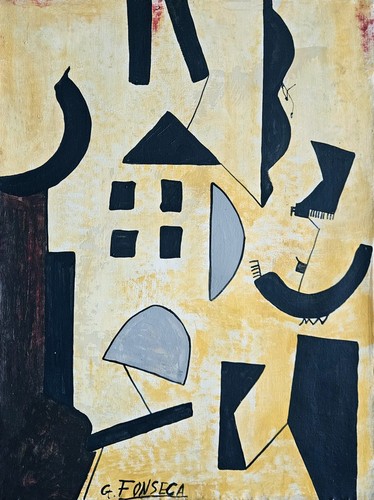 Peinture huile abstraite - peinture, l'huile