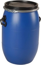 Fût plastique PEHD 30L / 60L / 120L – Ouverture totale – Homologué UN – Stockage