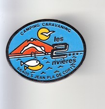 RARE PINS PIN'S .. TOURISME CAMPING CAR CARAVANE ST JEAN PLA CORT 66 ~BH