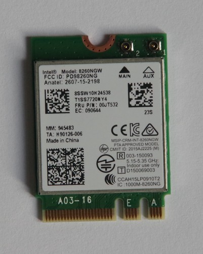 Carte wifi intel - wifi, 8260ngw