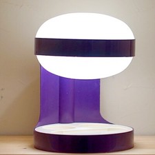 Ancienne Lampe KARTELL KD29 de Joe COLOMBO  rare couleur violette vintage  1970