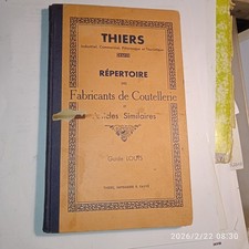 Thiers. Répertoire des