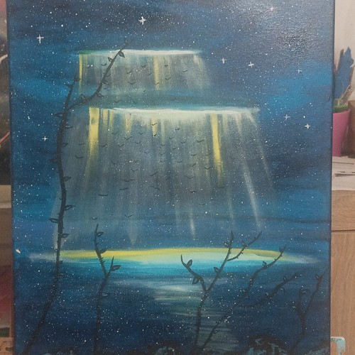 Tableau peinture paysage