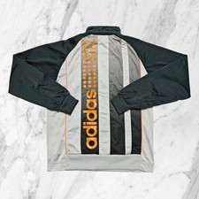 Adidas Vintage Sweat-Shirt Zip Homme Grand Imprimé Arrière Veste survêtement