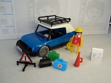 PLAYMOBIL vintage city life voiture bleue voyageuse valises set 3210 de 1977 #2