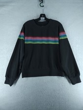 Marine Layer Women's Anytime Sweatshirt - Off Black Stripe NWOT Size Large 