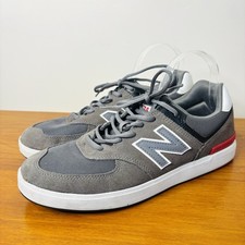 New Balance Mens Numeric 574 Sneakers Lace Up Grey Casual Shoe Size 10