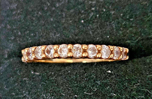 Bague demie alliance or - alliance, en