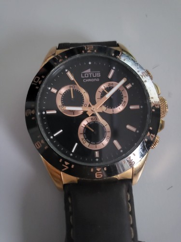 Lotus montre bracelet - bracelet, cuir