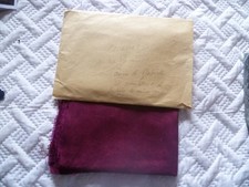 un coupon soie sauvage grenat