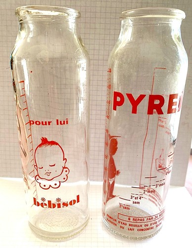 Anciens biberons pyrex - pyrex, et