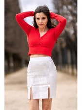 Jupe longue blanche Natacha -