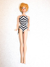 Barbie:  VINTAGE Blonde 1961 BUBBLE CUT BARBIE Doll No Box!